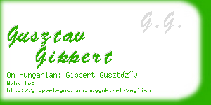 gusztav gippert business card